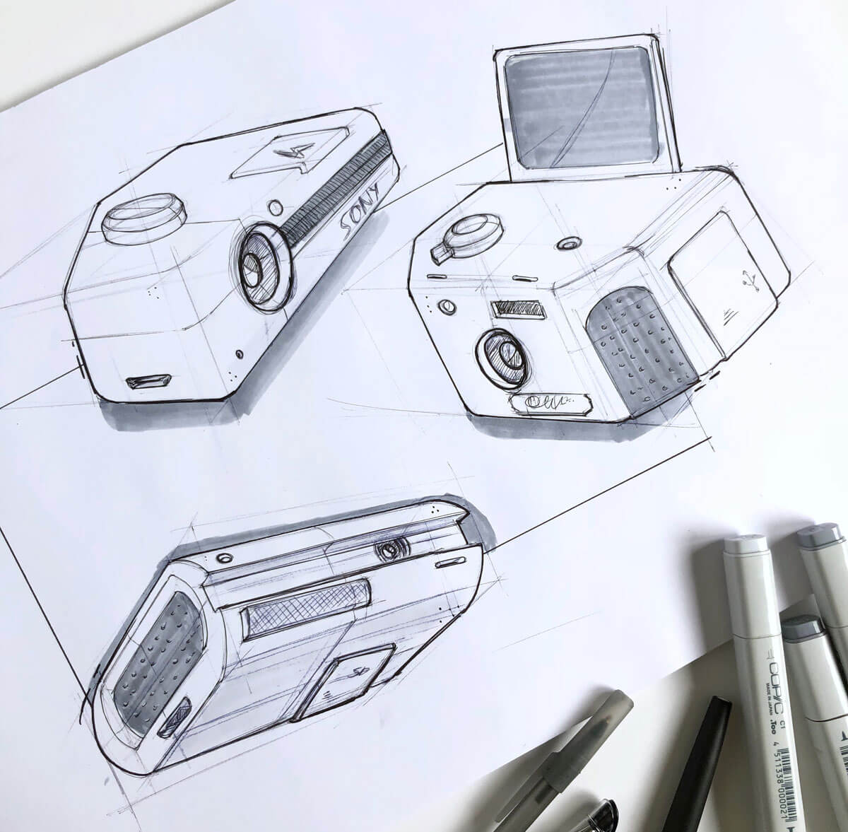 Sketching cámaras